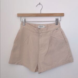 Thinking Mu Narcisco Sustainable Hemp Front Pleat 2.75” Shorts Size 34